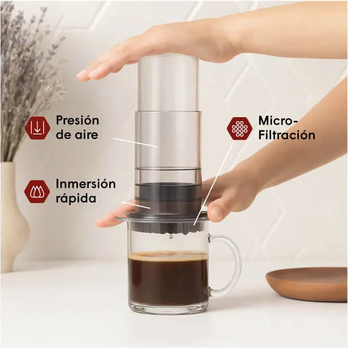 Cafetera portátil a presión de aire - Essential